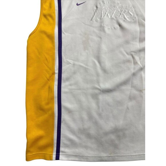 Vtg Nike Team Los Angeles Lakers Warm Up Shooting Jersey Tank Sz XXL 90s HTF - Picture 4 of 9